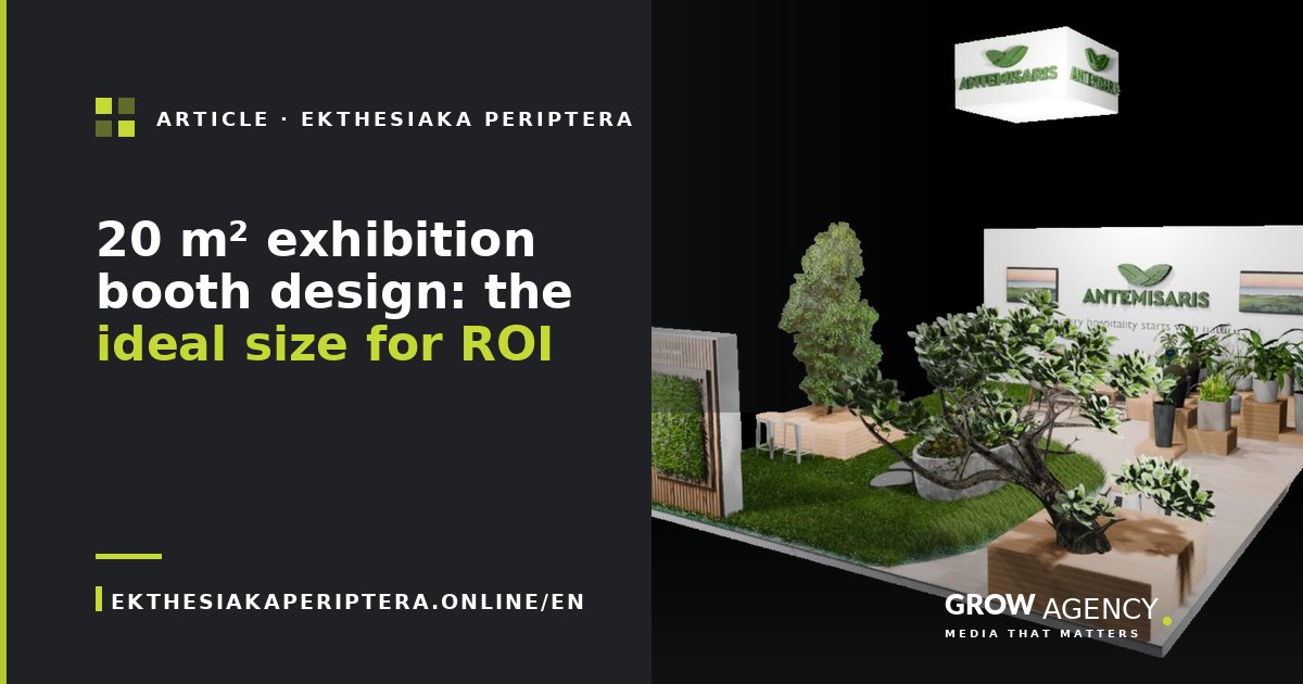20 m² exhibition booth design: the ideal size for ROI