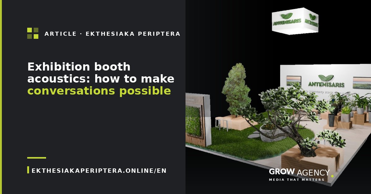Exhibition booth acoustics: how to make conversations possible