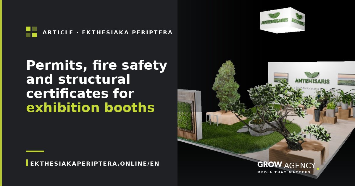 Permits, fire safety and structural certificates for exhibition booths