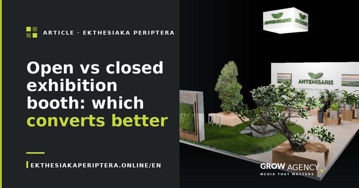 Open vs closed exhibition booth: which converts better
